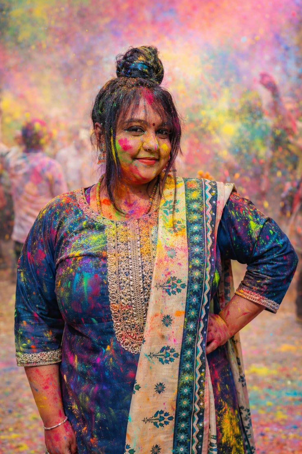 Colourful cultural moment